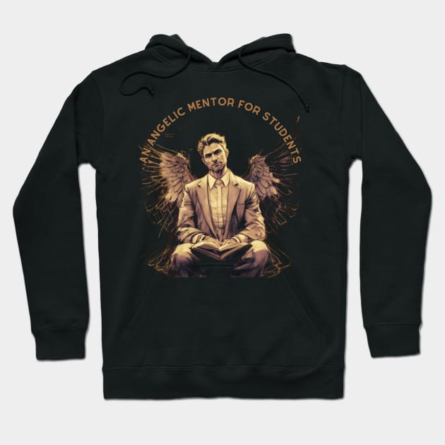 Teacher Gift Ideas. An Angelic Mentor for Students Hoodie by Joyful Prints